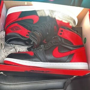 Women’s satin Jordan’s new size 9